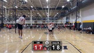 20241019 Wisconsin Volleyball A vs Iowa State  semifinal [upl. by Gader]