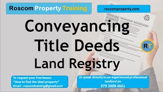 Conveyancing Conveyancing process UK [upl. by Dannie340]