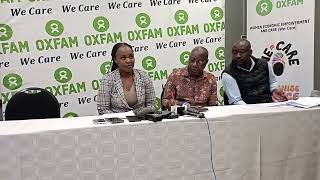 OXFAM International Day of Care Press Conference Holiday Inn Harare 281024 [upl. by Llednil]