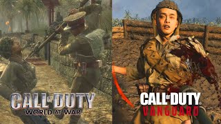 Cod WAW vs Cod Vanguard  Imperial Japanese soldiers Banzai Charge Gameplay [upl. by Bassett]