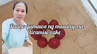 Paano gumawa ng masarap na tiramiso cake [upl. by Ymot]