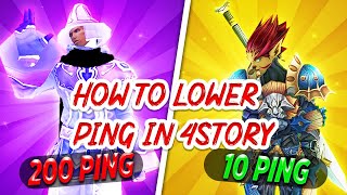 How to LOWER PING in 4Story  FREE WTFast and Pingzapper Guide [upl. by Risley]