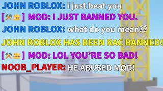 An arsenal MOD banned me so i got revenge  ROBLOX [upl. by Meehaf]