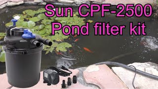 Pond filter with UV sterilizer [upl. by Bernete]