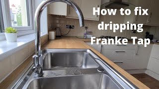 How to fix dripping Franke kitchen mixer tap with current parts  full tutorial [upl. by Acinoreb]