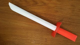 How To Make a Paper Samurai sword  Easy Tutorial [upl. by Enial874]