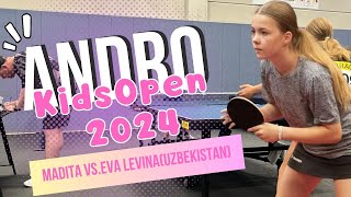 Andro Kids Open 2024 Madita Höller vs Eva Levina Uzbekistan Kampf bis in den 5Satz 😮‍💨 [upl. by Fawcette475]