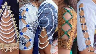 New Fashionable Sleeve Designs For Sarees Croptops Lehengas 2024 Best Traditional Blouse Designs [upl. by Raynell]