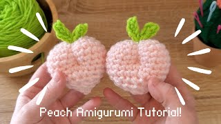 Peach Amigurumi Plush Tutorial [upl. by Uol]