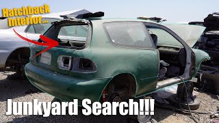 JUNKYARD Search for MORE Civic Hatchback Interior [upl. by Enwad]