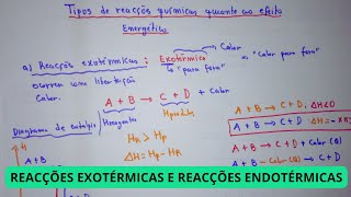 Aula 05  Reacções Exotérmicas e Reacções Endotérmicas  Termoquímica [upl. by Mercorr607]