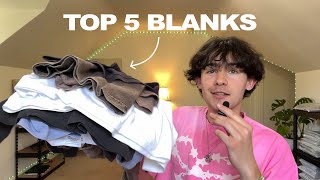 Top 5 Blank TShirts for your Streetwear Clothing Brand [upl. by Mcclish]