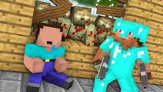 Monster School  Noob VS Pro ZOMBIE APOCALYPSE Challenge  Minecraft Animation [upl. by Asusej46]