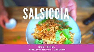 Salsiccia Asiatische Art Basilikum Ei Soja Rezeptvideo kochspiel schnell und unkompliziert [upl. by Sirred]