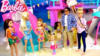 Barbie Family Summer Travel Movie  Airplane amp Hotel Routine [upl. by Nyraf]