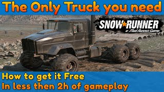 Best Truck in Snowrunner for Free in less then 2 hours  How to get it [upl. by Goodyear]