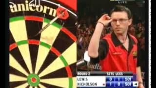 Adrian Lewis vs Paul Nicholson  Part 3  2009 PDC World Championships 1st Round [upl. by Hunger]