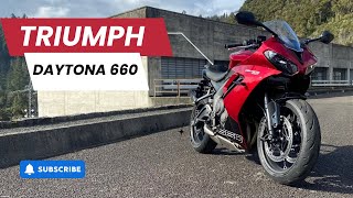 Triumph Daytona 660 First Ride [upl. by Yemarej]