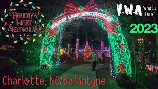 Carolina Holiday Light Spectacular 2023  Charlotte NC ballantyne christmas2023 holidayseason [upl. by Hamford]