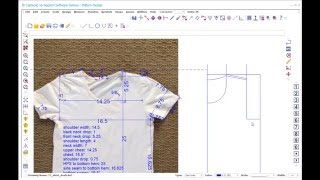 Drafting a Tshirt sewing pattern based on your favorite tee [upl. by Palocz]