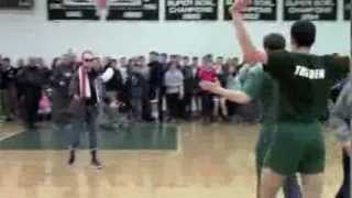 Halftime danceoff between Walpole and Westwood basketball fans [upl. by Yemane888]