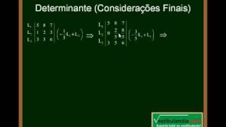 Matemática  Aula 20  Determinantes  Parte 14  Final [upl. by Elcin199]