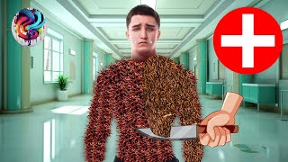 Infected Men Chest By Dog Ticks amp Larva Asmr Animation Treatment [upl. by Ahsirtap793]