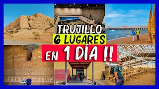 Trujillo en 1 día 💙 6 lugares turisticos BARATO sin tour✅ 4K Peru Chan chan Huaca sol y luna turismo [upl. by Annait]