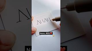 8531000 Write ur name like a gameboyname nameideas handlettering symmetrical shorts nameart [upl. by Anaeli]