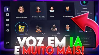 O MELHOR MODIFICADOR DE VOZ COM VÁRIAS VOZES FEMININAS E DE FAMOSOS  MUITO REAIS🎙️🚀 [upl. by Caldeira]