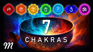 Listen until the end for a complete rebalancing of the 7 chakras • Singing Bowls Mindfulmed Chakras [upl. by Nyrhtakyram]