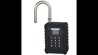 GSM GPRS GPS padlock real time tracking and control by APP [upl. by Stead]