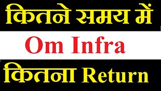 Om Infra share latest news today  कितने Time की Holding पे कितना Return मिलेगा [upl. by Hermine]