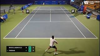 Nikoloz Basilashvili vs ChunHsin Tseng 曾俊欣  Chennai Open 2024 [upl. by Negah]