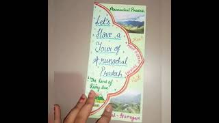 Travel Brochure of Arunachal Pradesh  Handmade brochure design for School Project By 10th student [upl. by Alexa271]