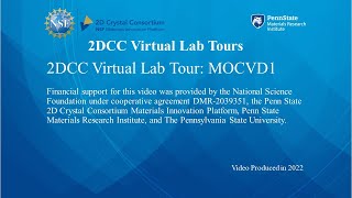 2DCC Virtual Lab Tours  MOCVD1 [upl. by Eciryt115]