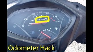 How to stop your odometer in any scooty  Explained in hindi  Odometer hack [upl. by Costanzia443]