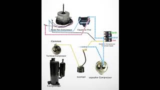 Wiring Diagram Compressor Aircond Non Inverter [upl. by Nnylasor470]