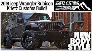 2018 Jeep Wrangler Unlimited Rubicon Gets Lifted│ Krietz Customs [upl. by Michaud707]