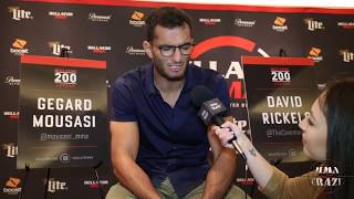 Bellator 206 Gegard Mousasi on Rory MacDonald quotStyle wise its a good fight for mequot [upl. by Daren]