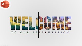 Motion Change Animated WELCOME Slide Design In PowerPoint [upl. by Roselani]