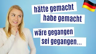 Deutsche Grammatik Konjunktiv I Vergangenheit  indirekte Rede│B2C2 [upl. by Releyks]