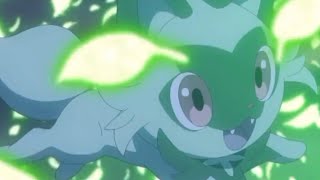 Sprigatito learns leafage Pokemon Horizons [upl. by Flight859]