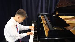 Kuhlau Piano Sonatina Op 20 No1 cover by Queens NY Music Academy student Ivan7 [upl. by Alyal]