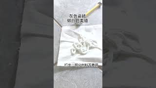 White epoxy tile grout color test [upl. by Car615]