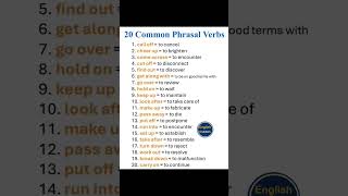 20 Phrasal Verbs For Everyday Life  Phrasal Verbs shorts englishvocabulary spokenenglish [upl. by Enaols992]