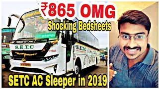 SETC AC Sleeper in 2019  ₹865 is it worth   Bus Reviews  Coimbatore to Chennai Travel Vlogs [upl. by Aicenad]