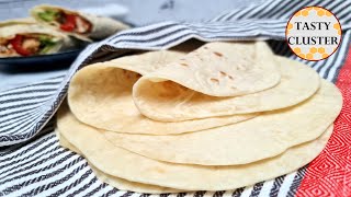 Tortilla Recipe Mexican Homemade Flour Tortilla  How to make Homemade Tortilla wraps [upl. by Busch]