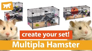 MULTIPLA HAMSTER by Ferplast a new concept of Habitat for Hamsters [upl. by Stormie]