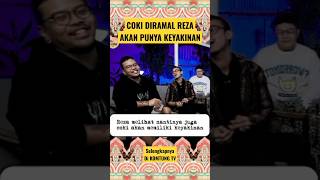 COKI PARDEDE DIRAMAL REZA NONMEDIS AKAN MEMILIKI KEYAKINAN shorts video coki reza viral [upl. by Arenahs]